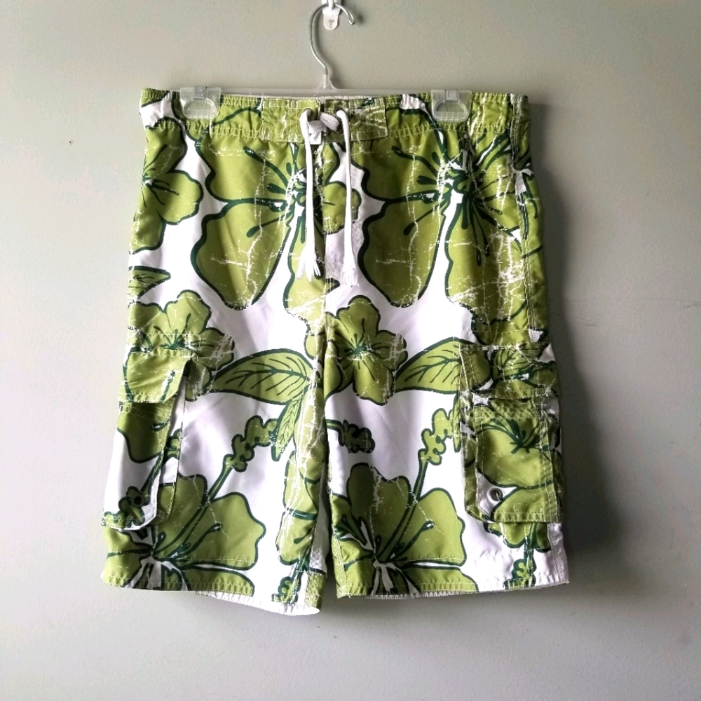 Cherokee Men's Swim Trucks Hawaiian Large